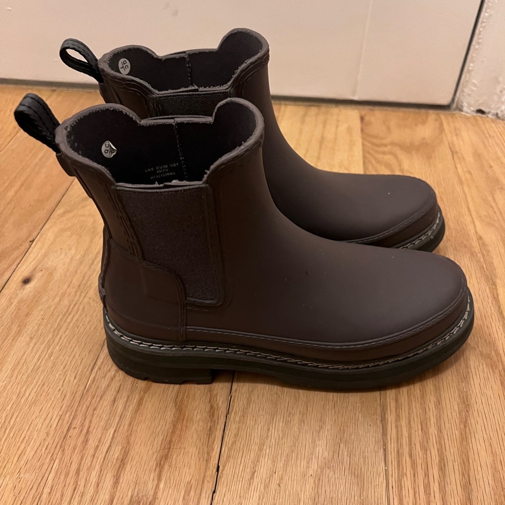 Hunter Dark Brown Winter & Rain Boots